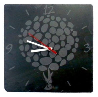 Horloge ardoise arbre